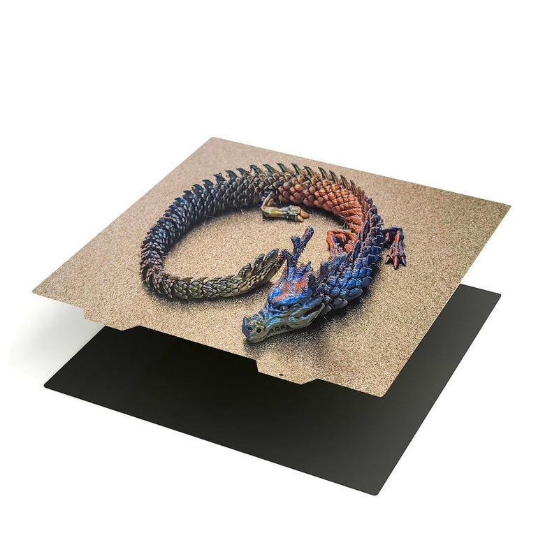 G-Hubble Double Sided Textured PEI Build Plate for CR10 S4,Kobra Max, 410x410mm Spring Steel Print Bed with Magnetic Base for Anycub Chiron, Formbot T-rex 2+, Wombot Modus,RepRap X400, Raptor 3D Printer. - Image 1
